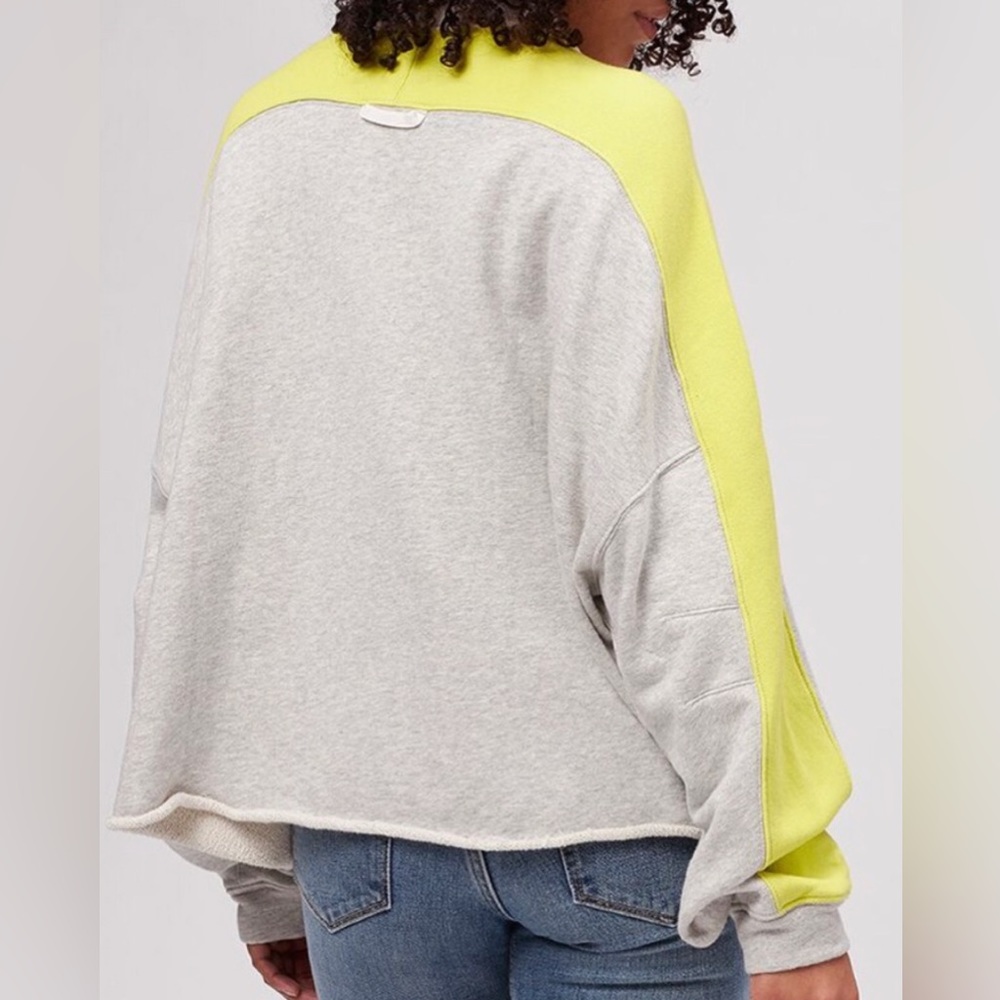 Free People NWOT Split Second Half Zip Pullover - Picture 2 of 9